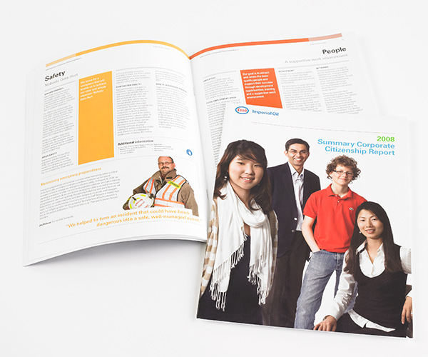 Summary Corporate Citizenship Report 2008 cover and spread