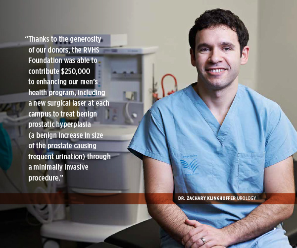 smiling urology doctor with quote