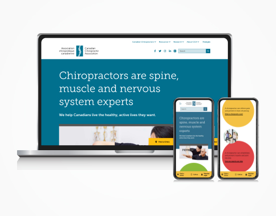 Canadian Chiropractors Association web redesign