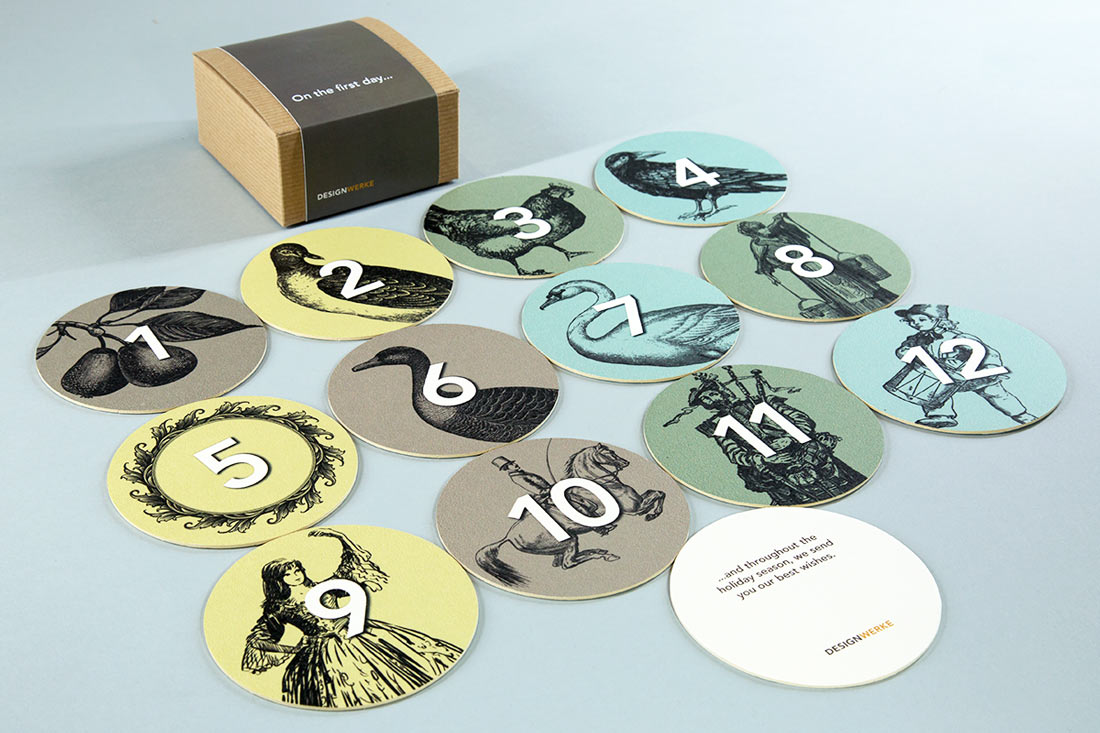 Twelve Days coaster set