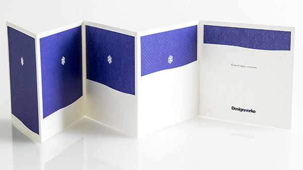 Greetings, season printed card