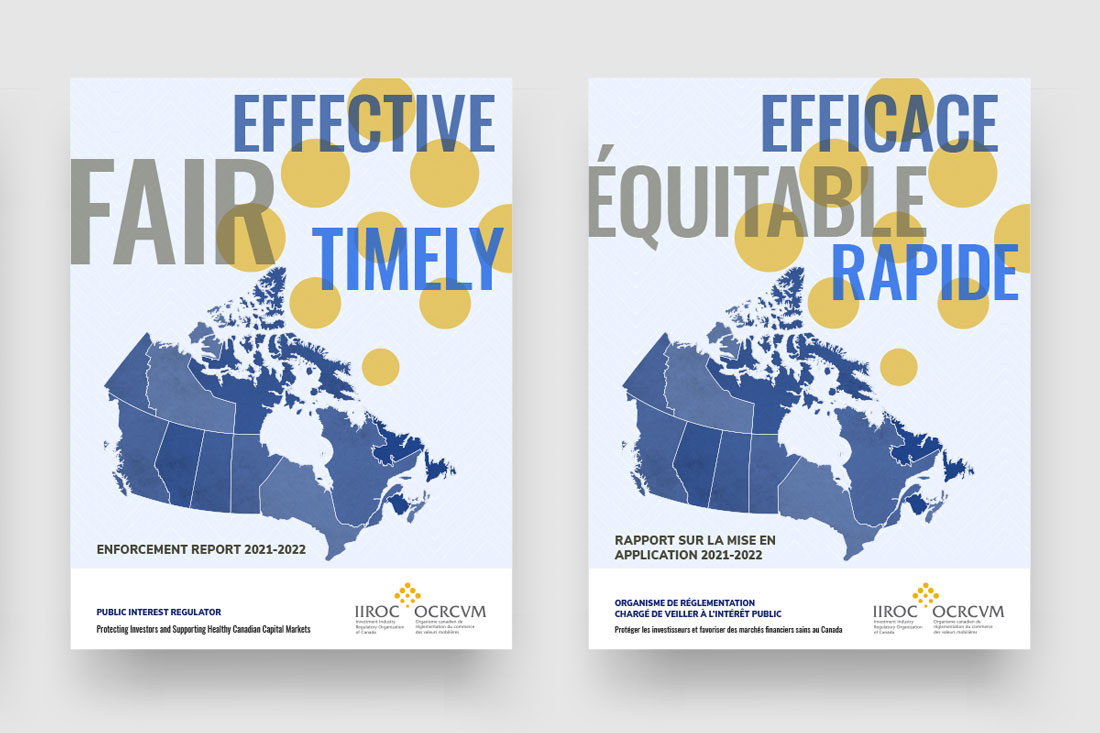 Annual Report 2021-2022 book covers in English and French