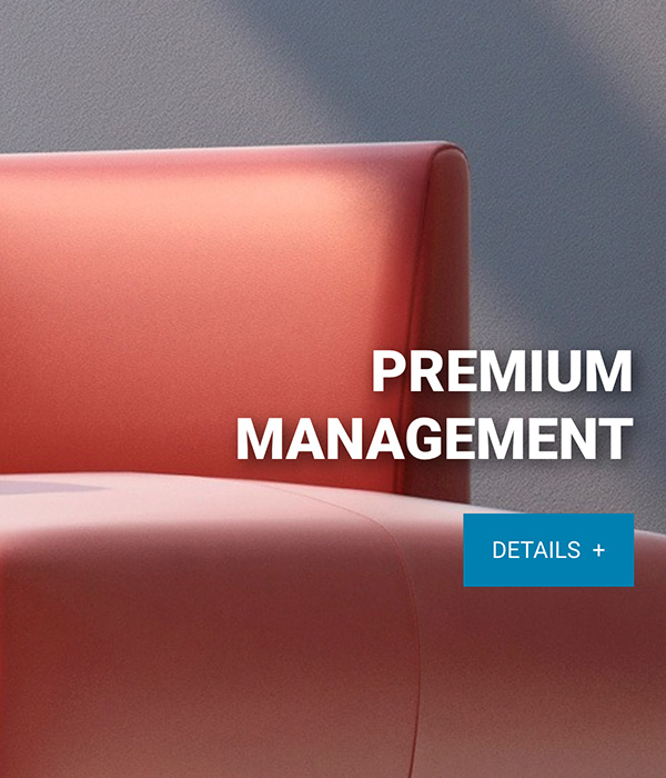 Close up of homepage on mobile featuring a smooth red couch